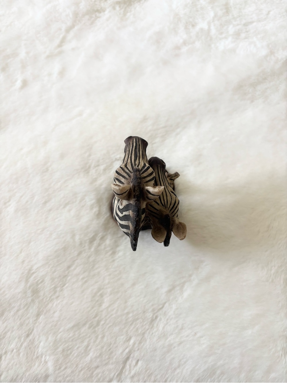5/$15 🩷 MUST BUNDLE Zebra Family Figurine - Striped Ceramic Sculpture - Picture 6 of 7